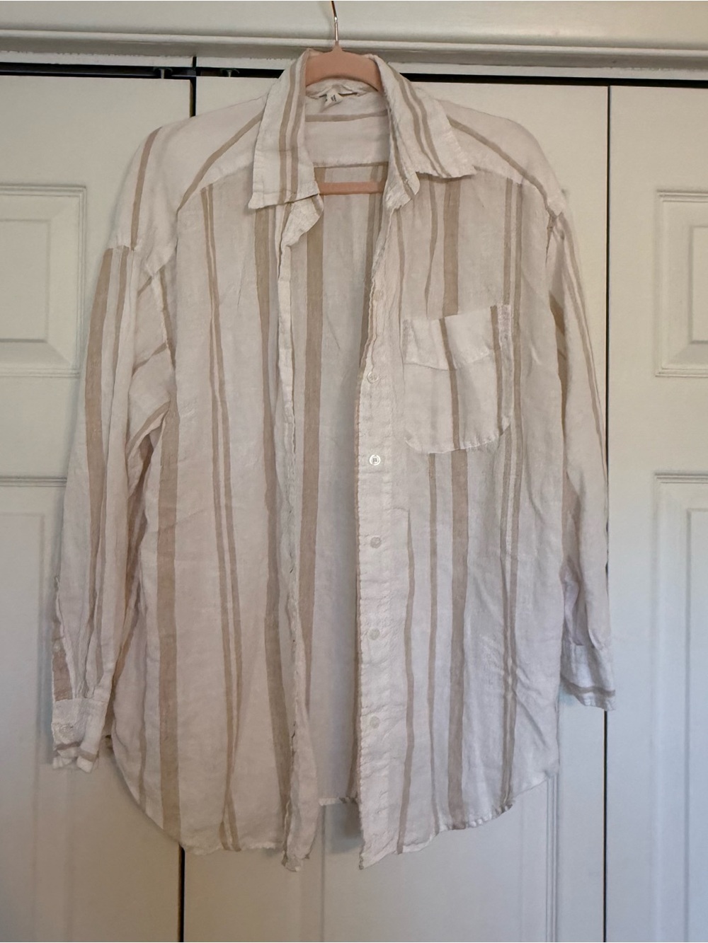 H&M striped linen shirt